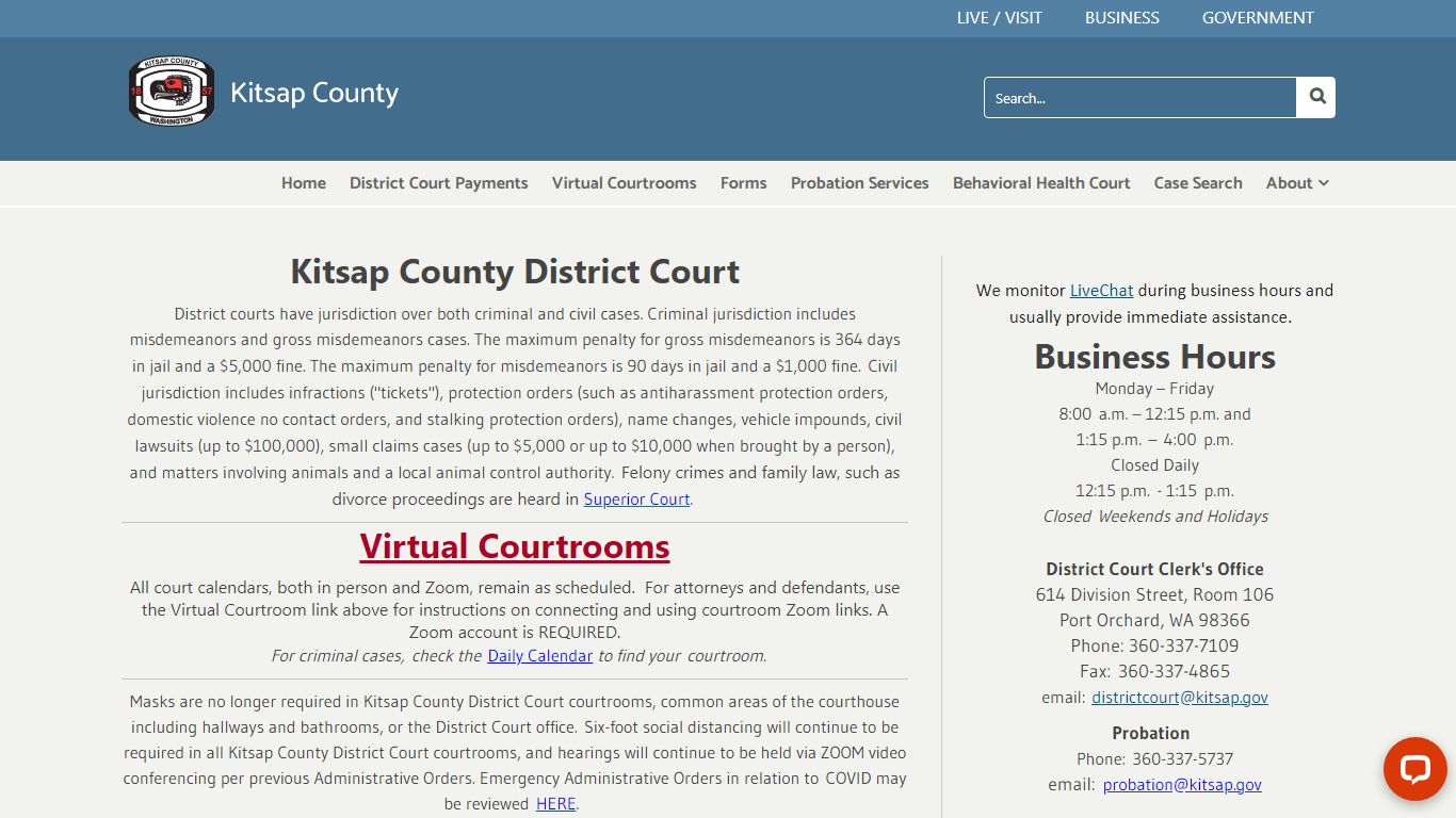 District Court - Kitsap County Home